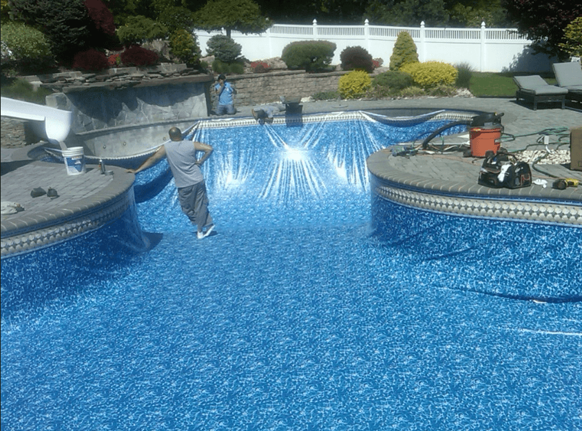 Installing a pool liner in Virginia Beach